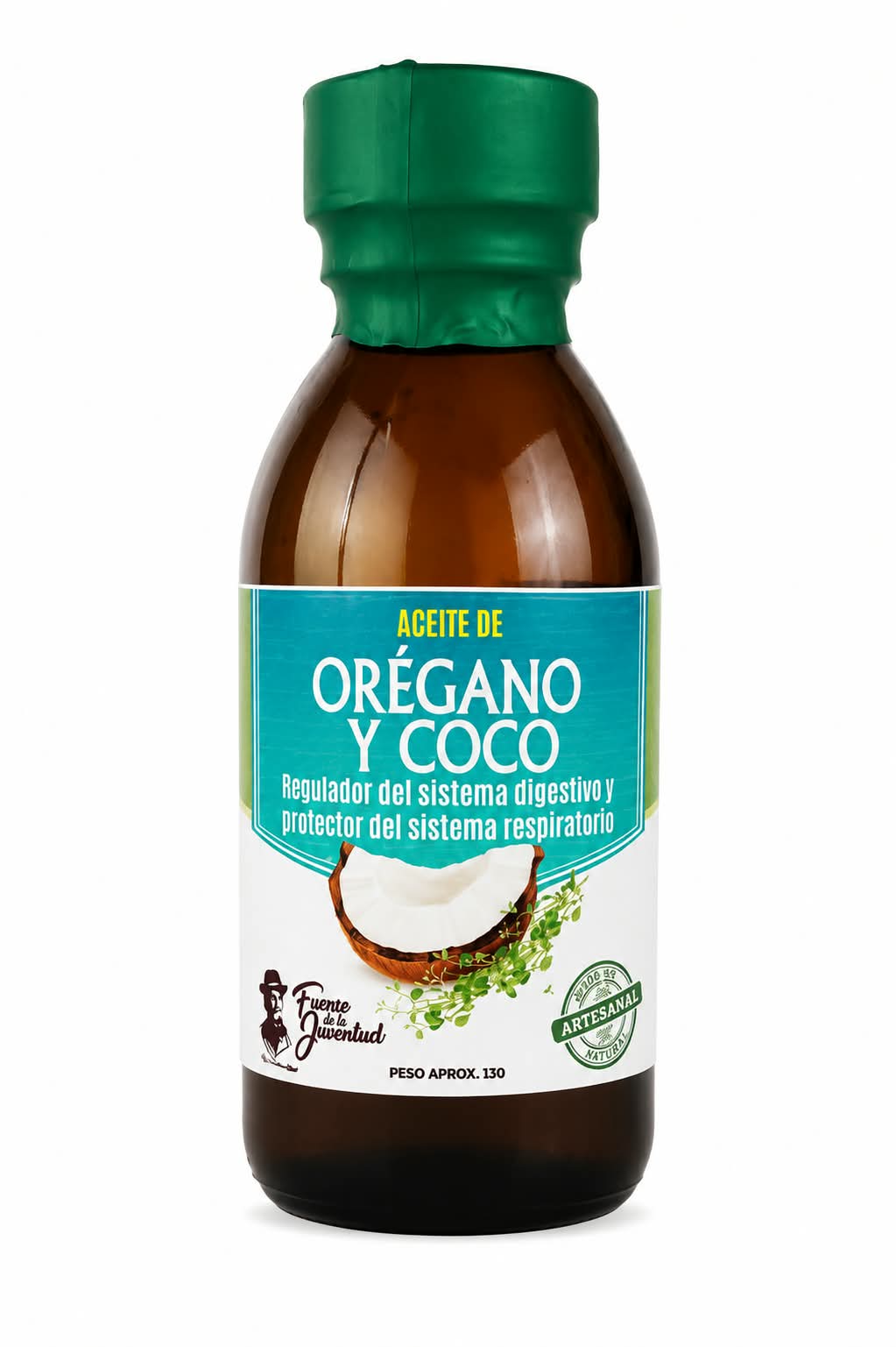 Aceite de Orégano con Coco Desparasitante para Niños