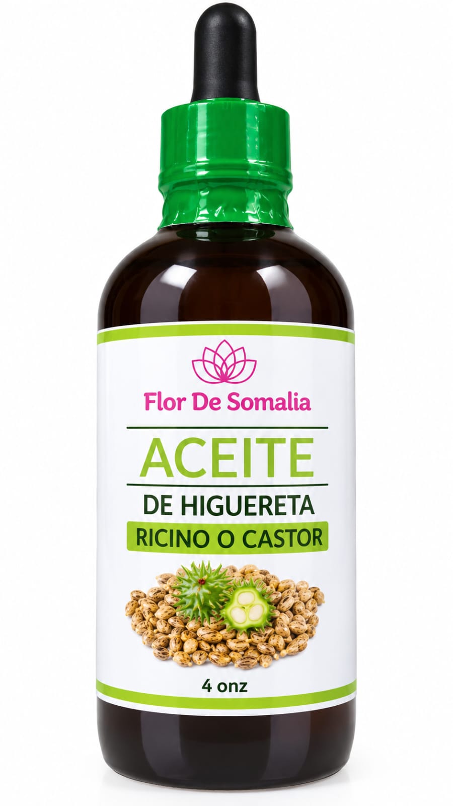 ACEITE DE RICINO - HIGUERETA O CASTOR 4 OZ